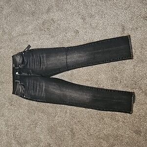 Silent New York Black Jeans Raw Hem Size 24